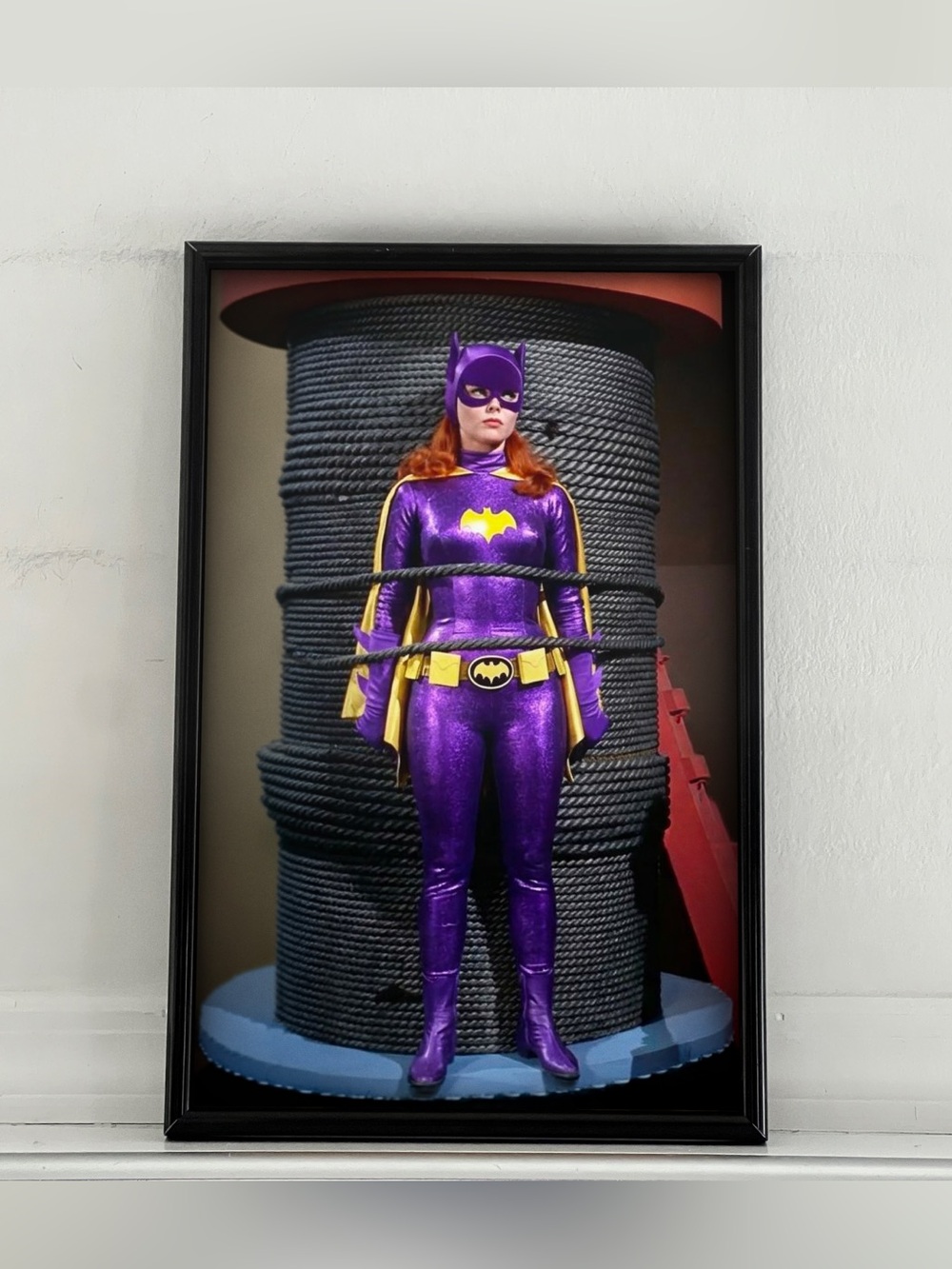Batman Batgirl Yvonne Craig Pinup Girl Art Poster